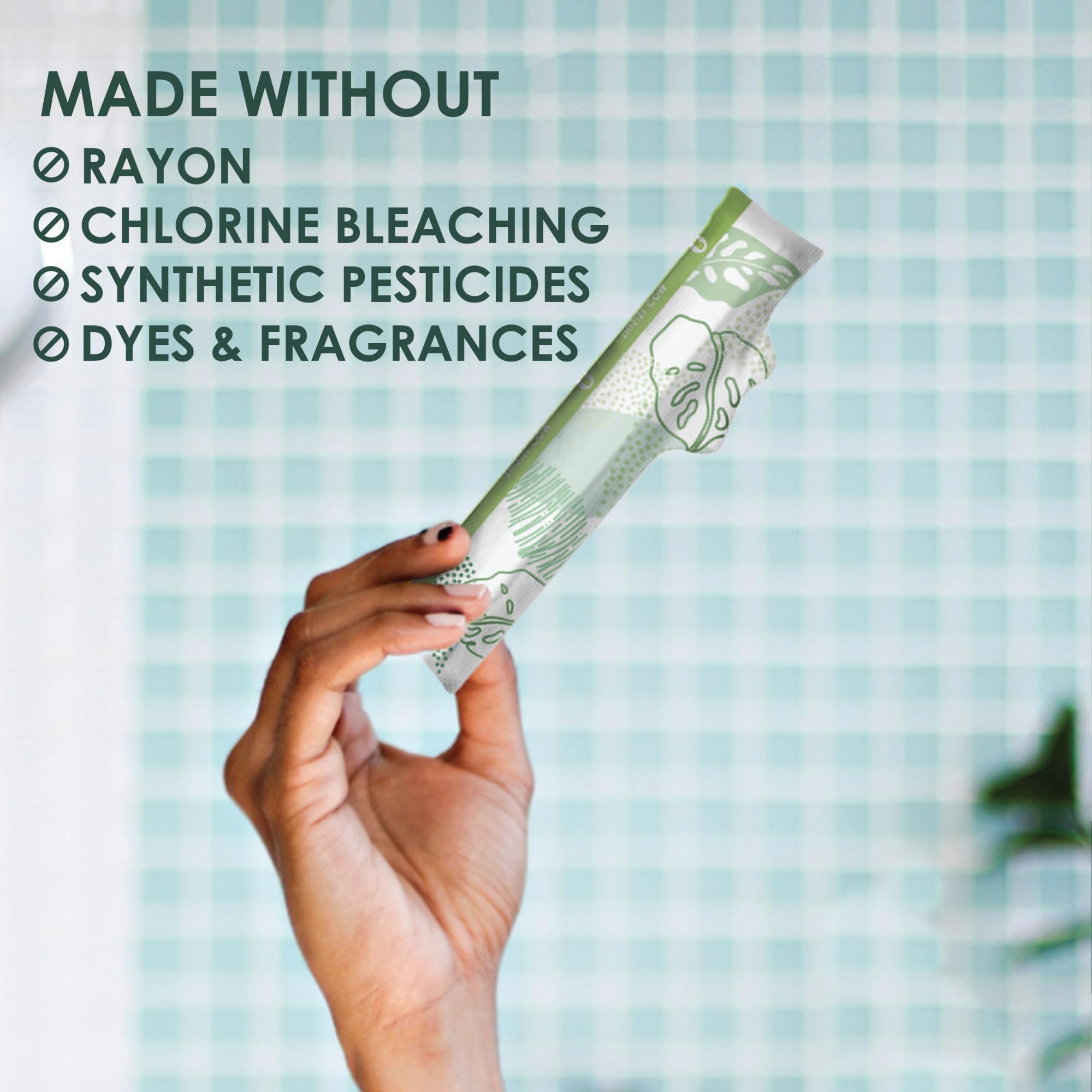 L. Organic Cotton Tampons - Regular 42 Count x 2 Packs (84 Count Total) (Packaging May Vary)